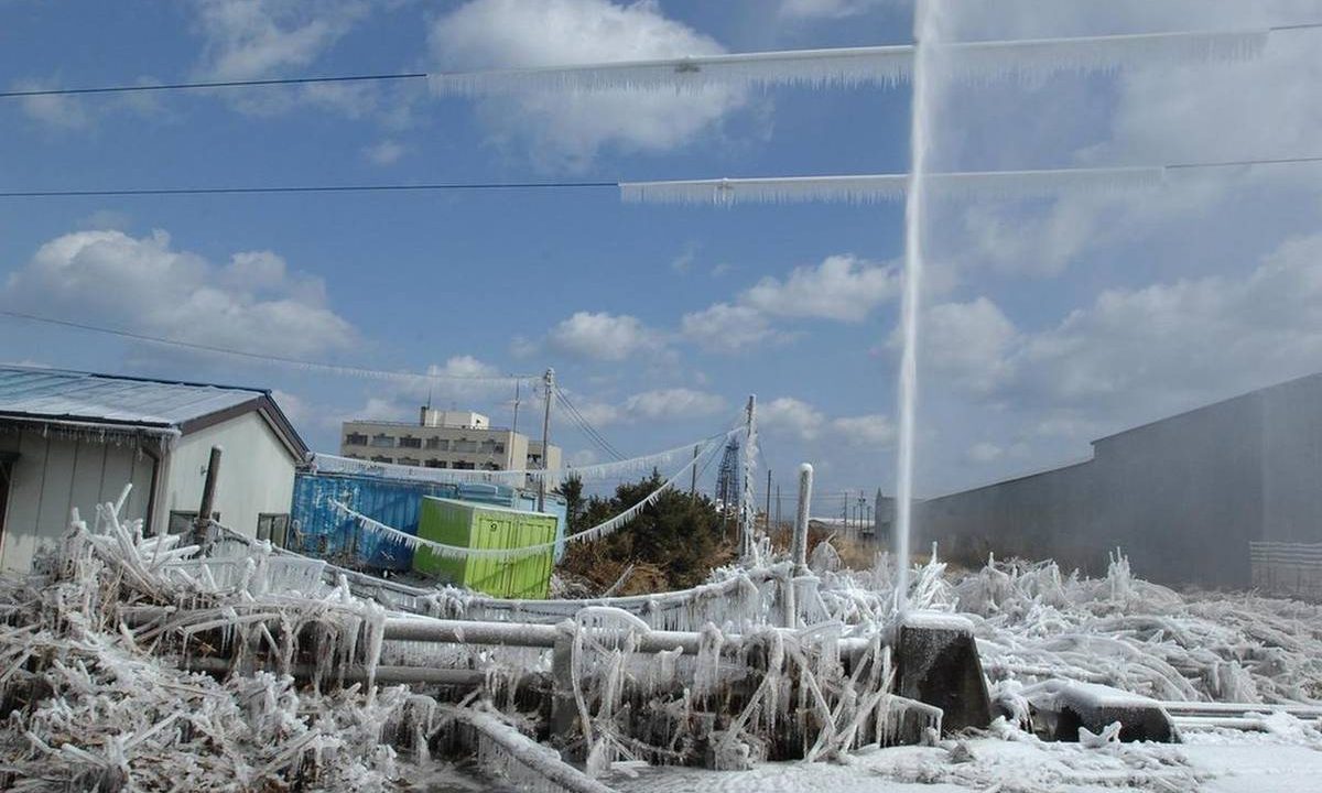 Vereiste Leitungen und Anlagen im Winter